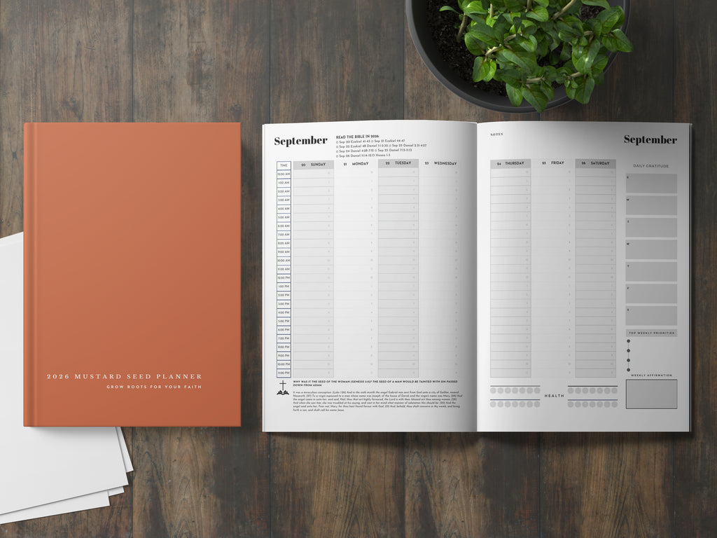 2026 Mustard Seed Planner: Grow Roots for Your Faith (Terracotta)