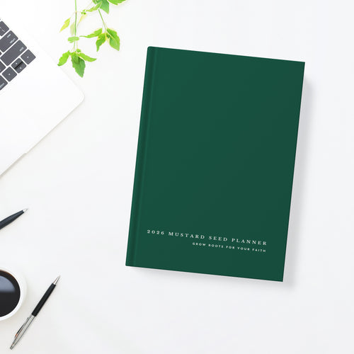 2026 Mustard Seed Planner: Grow Roots for Your Faith (Forest Green)