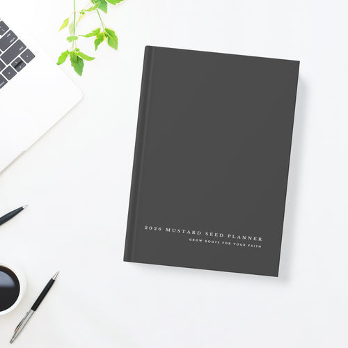 2026 Mustard Seed Planner: Grow Roots for Your Faith (Charcoal)